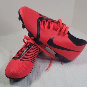 Nike Phantom Vision Youth Soccer Cleats - Bright Red/Black